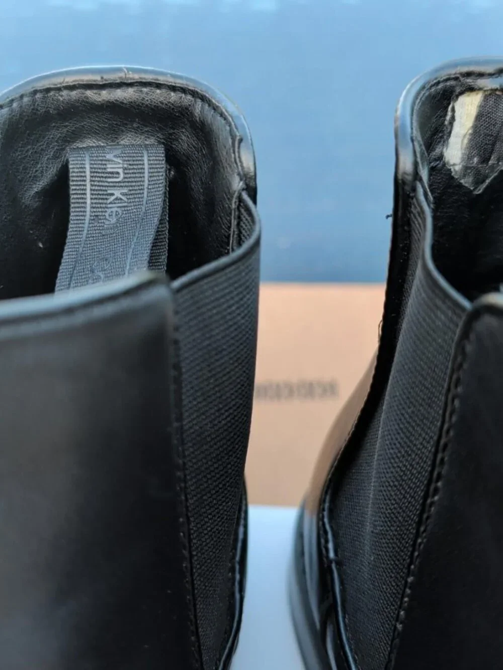 Calvin Klein Fenwick Men's Chelsea Boots Black Leather Size 10M